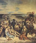 Eugene Delacroix Scenes of the Massacres of Scio;Greek Families Awaiting Death or Slavery (mk05) painting